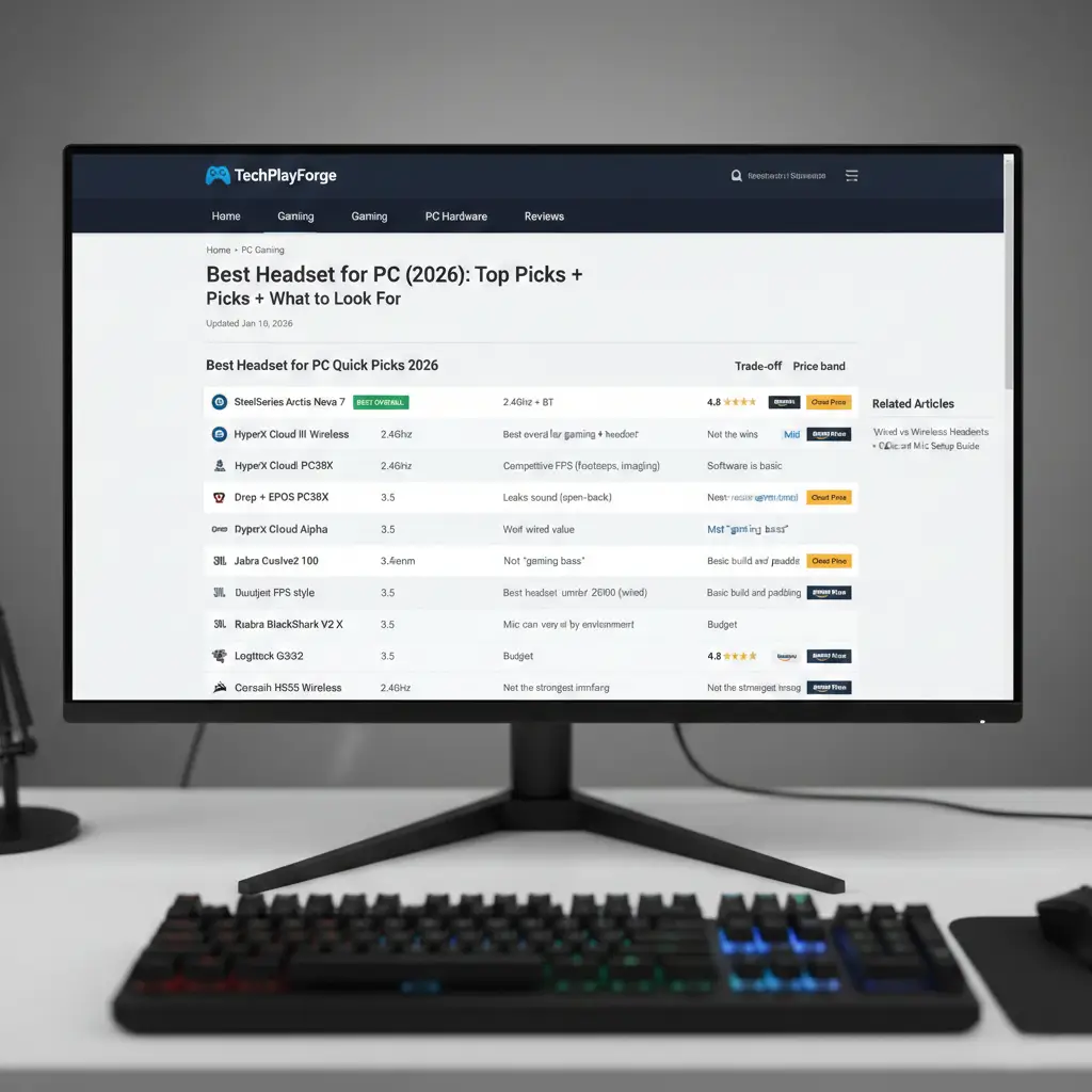 best headset for pc quick picks table screenshot